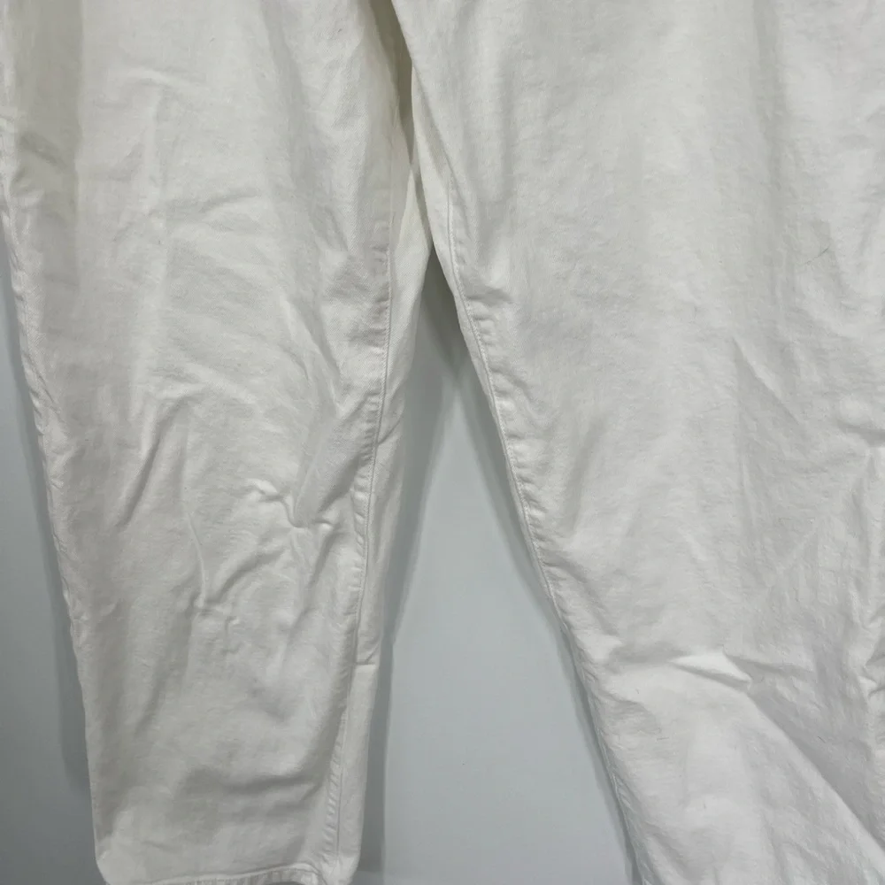 DL1961 Thea Boyfriend Relaxed Tapered Jeans White 27”